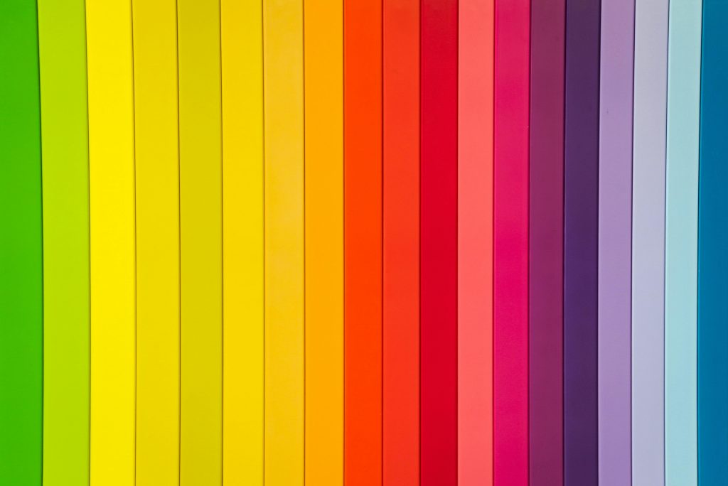 Colorful rainbow striped pattern ideal for creative design projects.